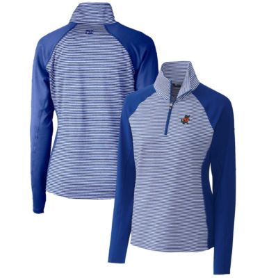 NCAA Florida Gators Forge Tonal Stripe Stretch Half-Zip Pullover Top