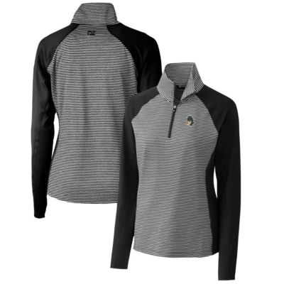 NCAA Michigan State Spartans Forge Tonal Stripe Stretch Half-Zip Pullover Top