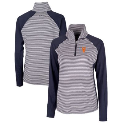 NCAA Virginia Cavaliers Vintage Forge Tonal Stripe Stretch Half-Zip Pullover Top