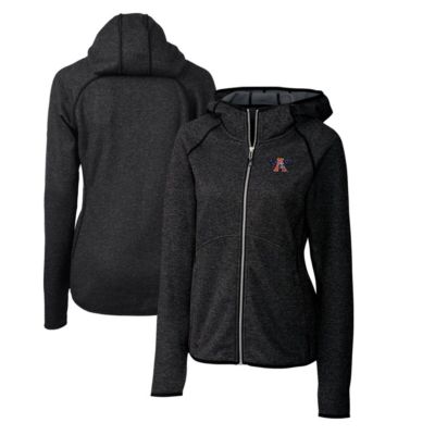 NCAA Heather Auburn Tigers Mainsail Sweater-Knit Full-Zip Hoodie