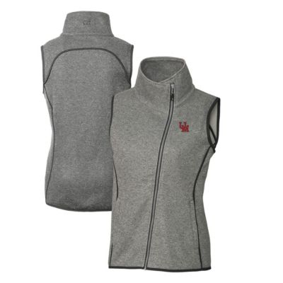 NCAA Heather Ole Miss Rebels Mainsail Sweater-Knit Full-Zip Vest