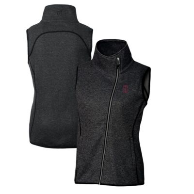 NCAA Heather Southern Illinois Salukis Mainsail Sweater-Knit Full-Zip Vest