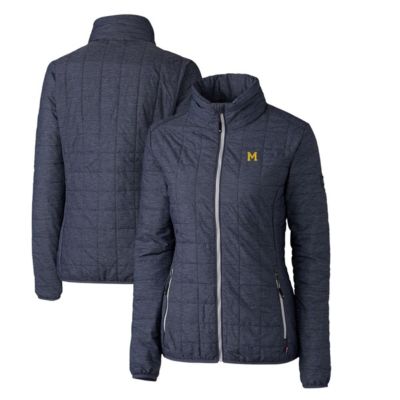 NCAA Heather Michigan Wolverines Vault Rainier PrimaLoft Eco Insulated Full-Zip Puffer Jacket