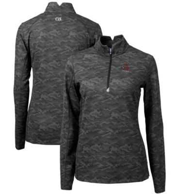 Alabama Crimson Tide NCAA Traverse Print Stretch Quarter-Zip Pullover Top