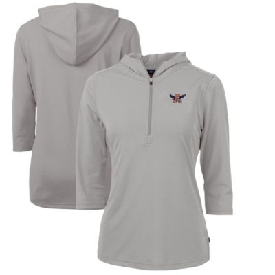 NCAA Auburn Tigers Vault Virtue Eco Pique Recycled Half-Zip Pullover Hoodie