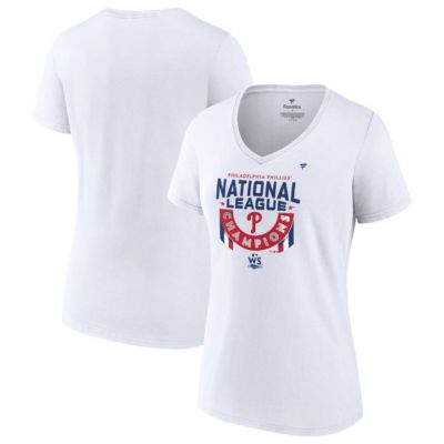 MLB Fanatics Philadelphia Phillies 2022 National League s Locker Room V-Neck T-Shirt