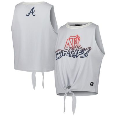 MLB Atlanta Braves Twisted Tie Front Tank Top