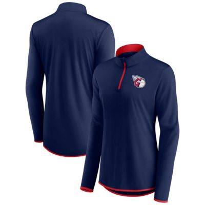 MLB Fanatics Cleveland Guardians Corner Quarter-Zip Top