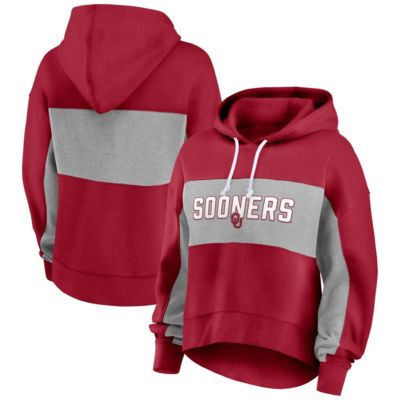 NCAA Fanatics Oklahoma Sooners Filled Stat Sheet Pullover Hoodie