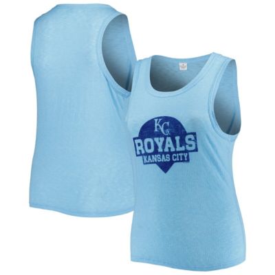 MLB Kansas City Royals Plus High Neck Tri-Blend Tank Top