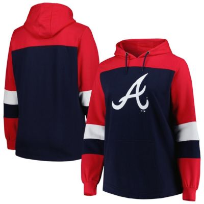 MLB Atlanta Braves Plus Colorblock Pullover Hoodie