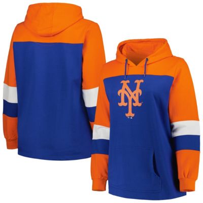 MLB New York Mets Plus Colorblock Pullover Hoodie