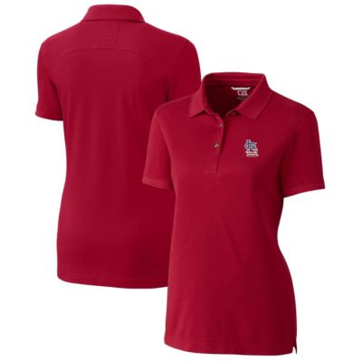 MLB St. Louis Cardinals Americana Logo Advantage DryTec Tri-Blend Pique Polo