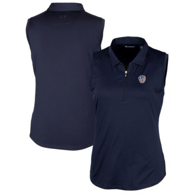 MLB Milwaukee Brewers Americana Logo DryTec Forge Stretch Sleeveless Polo