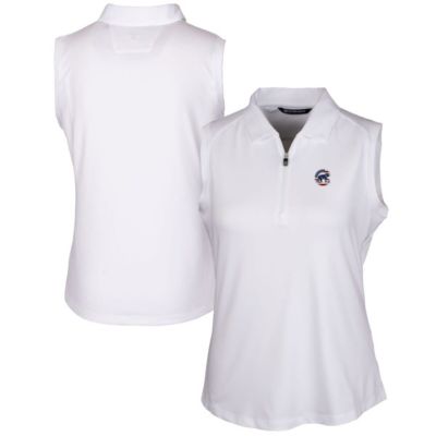 MLB Chicago Cubs Americana Logo DryTec Forge Stretch Sleeveless Polo