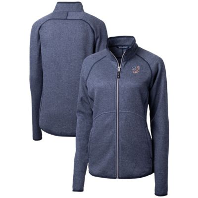 MLB Heather Washington Nationals Americana Logo Mainsail Sweater-Knit Full-Zip Jacket