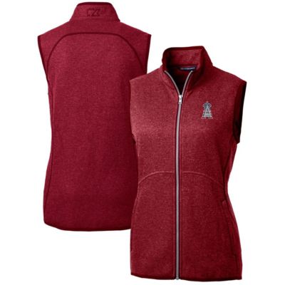 MLB Los Angeles Angels Americana Logo Mainsail Sweater-Knit Full-Zip Vest