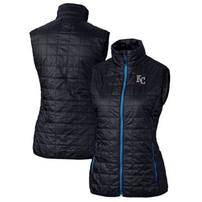 MLB Kansas City Royals Americana Logo Rainier PrimaLoft Womens Eco Insulated Full-Zip Puffer Vest