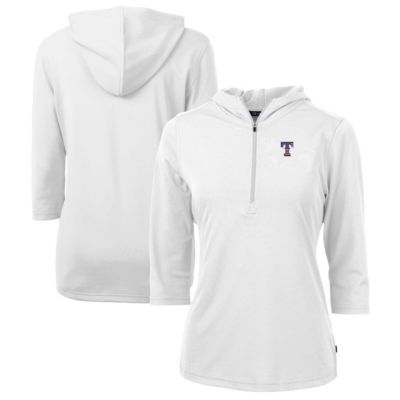 MLB Texas Rangers Americana Logo DryTec Virtue Eco Pique Recycled Half-Zip Pullover Hoodie