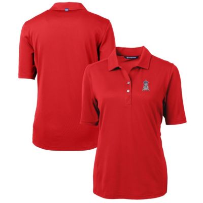 MLB Los Angeles Angels Americana Logo DryTec Virtue Eco Pique Recycled Polo