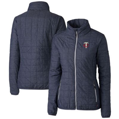 MLB Heather Minnesota Twins Rainier PrimaLoft Eco Insulated Puffer Full-Zip Jacket