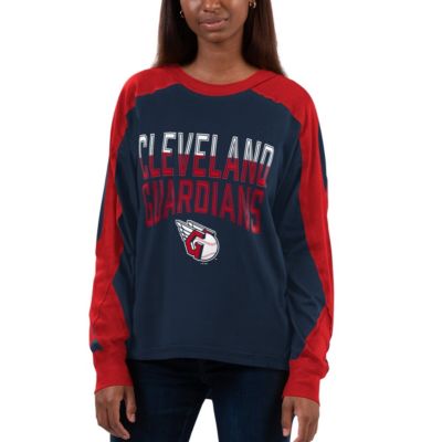 MLB Cleveland Guardians Smash Raglan Long Sleeve T-Shirt