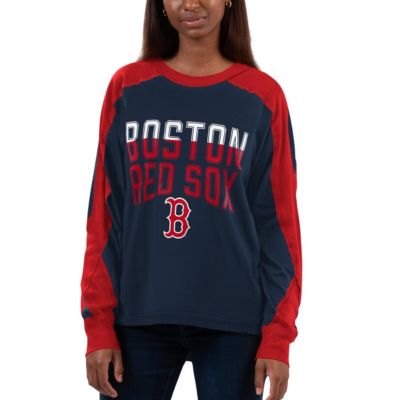 Boston Red Sox MLB Smash Raglan Long Sleeve T-Shirt