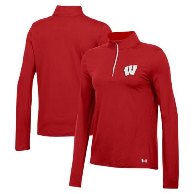 NCAA Under Armour Wisconsin Badgers Gameday Knockout Quarter-Zip Top