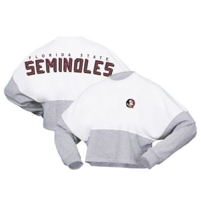 NCAA Florida State Seminoles Block Cropped Long Sleeve Jersey T-Shirt