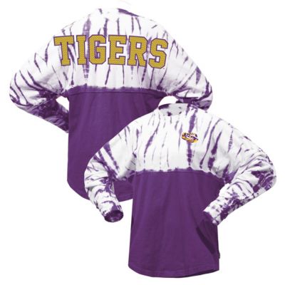 NCAA LSU Tigers Tie-Dye Long Sleeve Jersey T-Shirt
