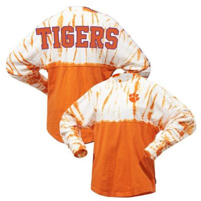 NCAA Clemson Tigers Tie-Dye Long Sleeve Jersey T-Shirt