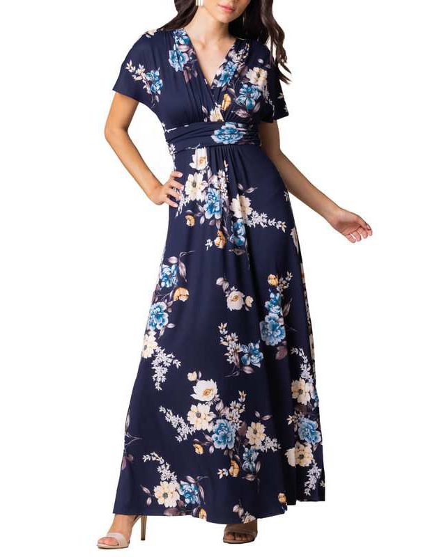 Navy Floral Print
