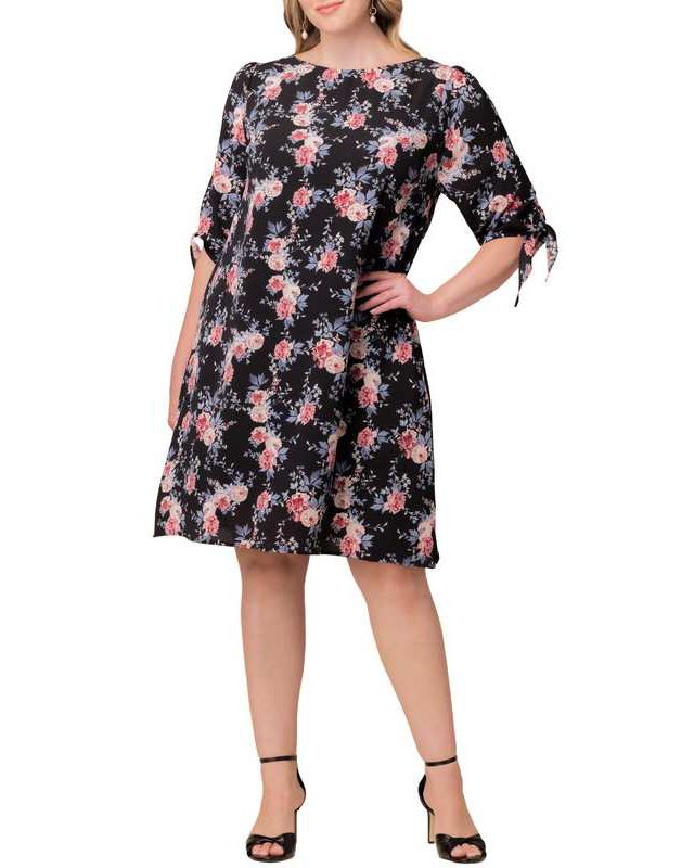 Black Floral Print