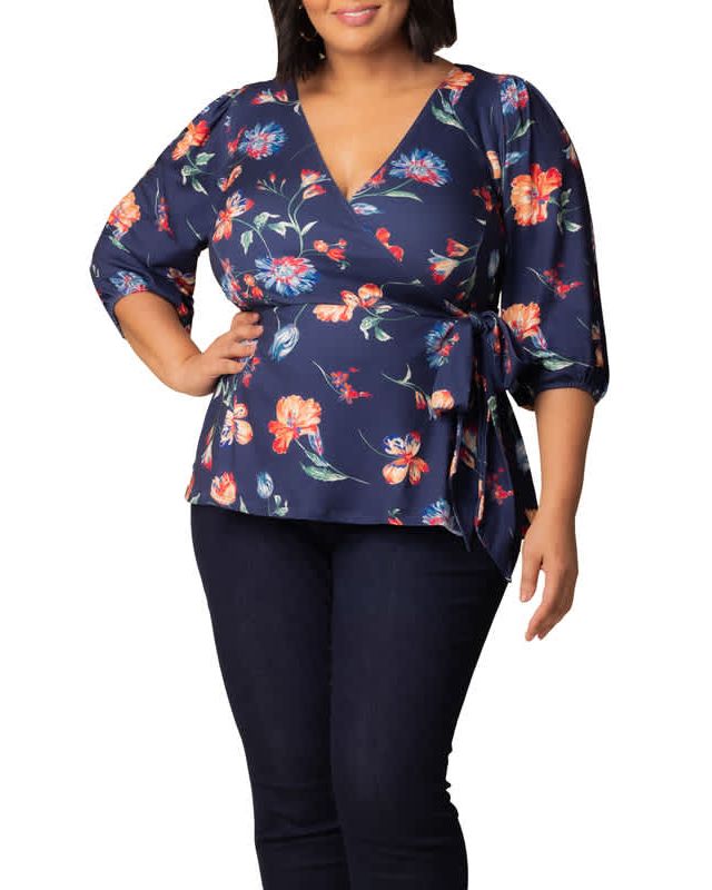 Vibrant Navy Florals