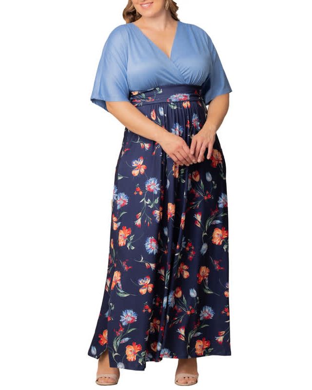 Vibrant Navy Florals