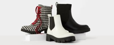 Image of three combat boots