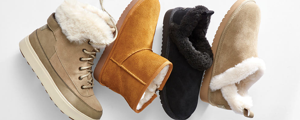 Image of four winter boots