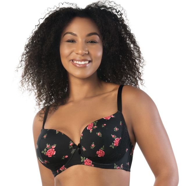 Black w Rose Print