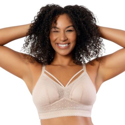 Mia Dot Wire Free Padded Mesh Bralette