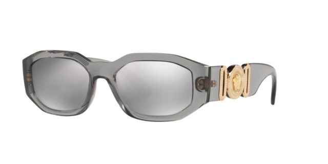 Transparent Grey/Light Grey Mirror Silver