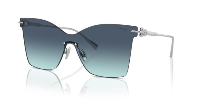 Silver Gold Plated/Azure Gradient Blue
