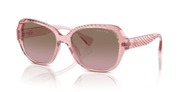Shiny Transparent Pink/Pink Gradient Brown