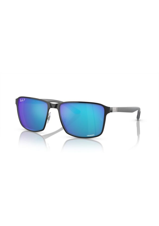 Black On Silver/Blue