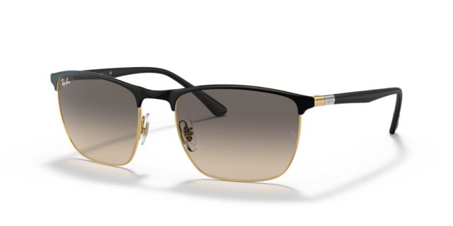 Black On Gold/Clear Grey