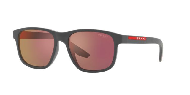 Grey Rubber/Dark Grey Mirror Red