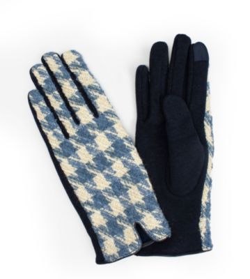 Houndstooth Jersey Glove