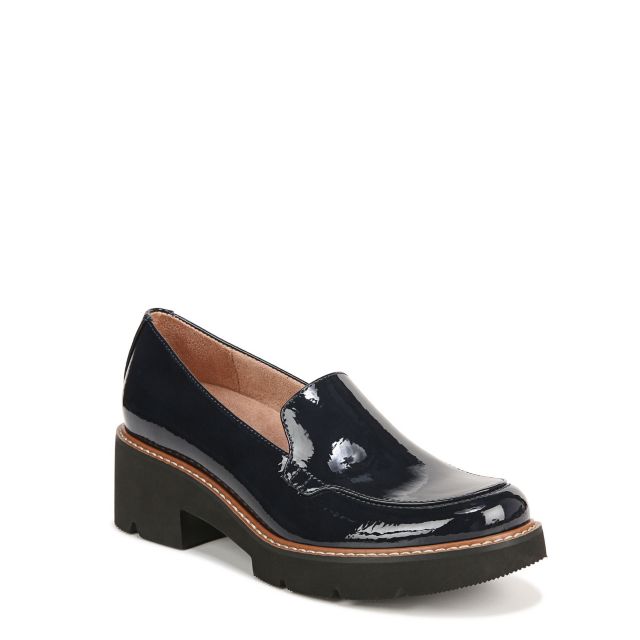 French Navy Blue Patent Synthetic