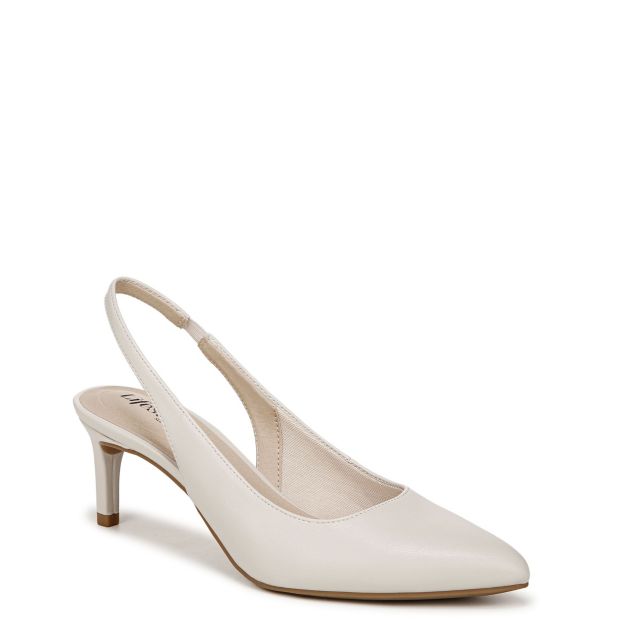 Bone White Faux Leather
