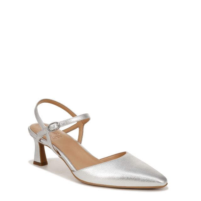 Silver Faux Leather