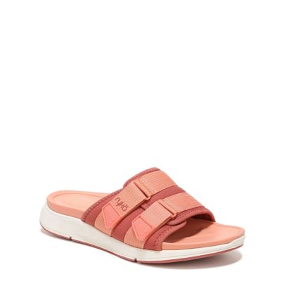 Ryka Epic Slide Wedge Sandals in Gray